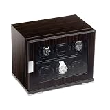 Scatola del Tempo 6RT EB OS 1 VETRO 6 Watch Winder In Zebrano
