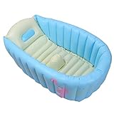 Junda ベビー用品 ふかふかベビーバス ビニール (ブルー)