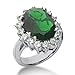 9.3 Ct Diamond Emerald Ring Engagement Oval Cut 9.3 Ct Diamond Emerald Ring Engagement Oval Cut