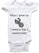 WHEN I GROW UP I WANT TO RIDE A MOTORCYCLE - BigBoyMusic Baby Designs - White, Blue or Pink Onesie / Baby T-shirt