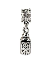Sterling Silver s Angel Ash Dangle Bead by Reflection Beads, Best Quality Free Gift Box Satisfaction Guaranteed