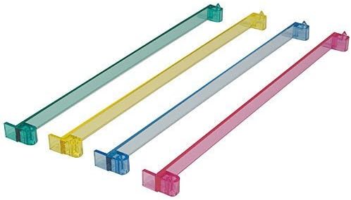 C&H Solutions Multi-Color Acrylic Mahjong Pushers 18'' - Set of 4 with 100 pcs (5 Color) Coins