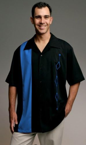 Mens Retro Bowling Shirt, BIG & TALL sizes: Medium, L, XL, 2XL, 3XL