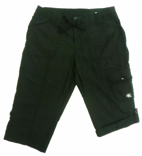 Calvin Klein Women's Convertible Cargo Capri (Black; Medium) Calvin Klein Women's Convertible Cargo Capri (Black; Medium)