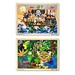 Melissa & Doug Deluxe Wooden 48- Piece Jigsaw Puzzle Bundle - Parent