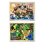 Melissa & Doug Deluxe Wooden 48- Piece Jigsaw Puzzle Bundle (2 Puzzles)