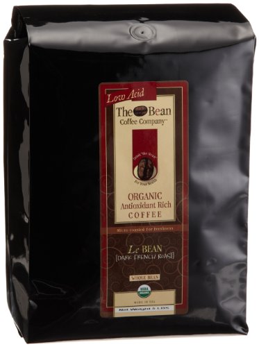 The Bean Coffee Company, Le Bean (Dark French Roast) Organic Whole Bean Coffee, 5-Pound Bag