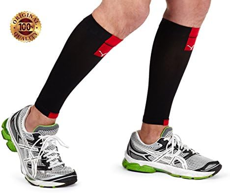 Calf Compression Sleeve Socks - Yorkberg Pair of Running Leg Compression Socks for Women and Men
