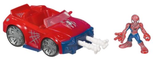 Childrens Toyshop  Third Party New : Spiderman - Super Hero Squad S-Man Sports Car