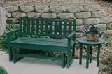 Chippendale Glider Bench by Poly Wood Patio Furniture