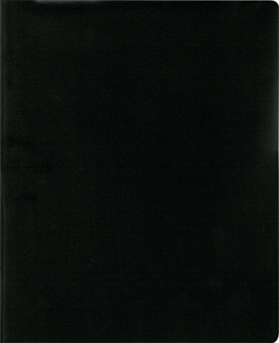 Lion 2-Pocket Plastic Folder with Fasteners, 1 Folder, Black (92310-BK)