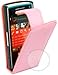 BABY PINK FLIP LEATHER COVER CASE II FOR NOKIA X6 + SCREEN PROTECTOR