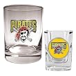 Pittsburgh Pirates Rocks Glass & Square Shot Glass Set - Primary Logo MLB Baseball