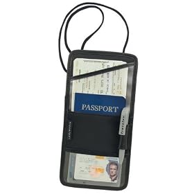 Boarding Pass, ID, and Passport Holder Neck Wallet