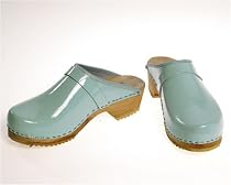 Berlin-Clogs Lack Clog, Farbe: blau