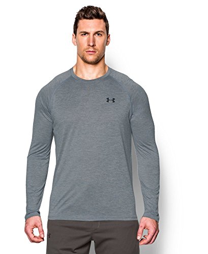 Under Armour Men's Tech Patterned Long Sleeve T-Shirt, Steel (035), Small