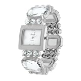 Geneva Platinum Rhinestone Ladies Watch by Geneva