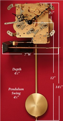 Hermle 341-020 Front Mounting Westminster Movement