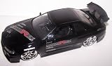 Jada Toys 1/24 Scale Diecast Dub City Nissan Skyline Gt-r R34 in Color Black