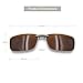 Besgoods Polarized Clip-on Sunglasses Lenses Glasses Unbreakable Driving Fishing Outdoor Sport Travelling New (Brown)
