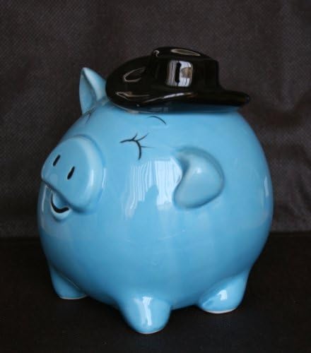 (1) Delicate Ceramic Piggy Bank Adorable Nursery Decor and Gift