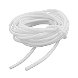 uxcell ケーブル・マーカー　マシン・ワイヤー　PVC　ホワイト　整理　チューブ　3.5mm内径