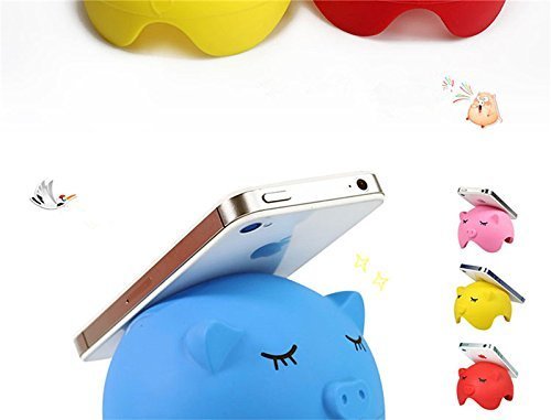 Elecforu cell phone holder lovely pig stand environment…
