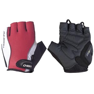 Chiba Lady BioXCell Performance Cycling Gloves - 1 Pair, Medium, Red