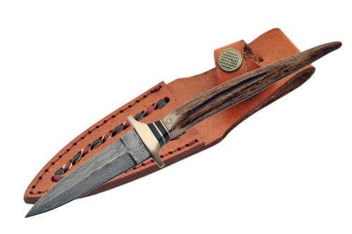Szco Supplies Damascus Boot Knife