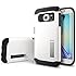 Galaxy S6 Edge Case, Spigen&reg; [Slim Armor] AIR CUSHION [Shimmery White] Air Cushioned Corners / Dual Layer Protective Case for Galaxy S6 Edge (2015) - Shimmery White (SGP11424)