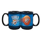 NBA Oklahoma City Thunder 2 Pack 15oz Black SportsBall Mug
