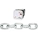 Campbell 0184636 System 4 Grade 43 Carbon Steel High Test Chain in Square Pail, Hot Galvanized, 3/8" Trade, 0.39" Diameter, 40' Length, 5400 lbs Load Capacity