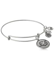 Alex and Ani "NFL" Miami Dolphins Logo Expandable Wire Bangle Bracelet, 7.5"