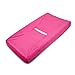 American Baby Company Heavenly Soft Chenille Fitted Contoured Changing Pad Cover, Hot Pink, for Girls