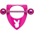Playboy Pink Titanium Rabbit Head Shield Nipple Ring