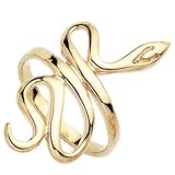 18K Gold Plated Snake Band Ring