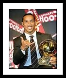 Ronaldinho FC Barcelona - FIFA Player of the Year - Framed 8x10 Photograph