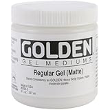 Golden Regular Matte Gel Medium-8 ounce