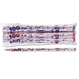 Decorated Pencils, 100th Day, #2 Lead & Eraser, Dozen