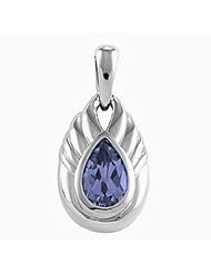 14K Yellow Gold Pear Cut Tanzanite Pendant -- LIFETIME WARRANTY