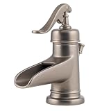 Price Pfister 042-YP0E Ashfield Single Handle 4-Inch Lavatory Faucet with Pop-Up, Rustic Pewter