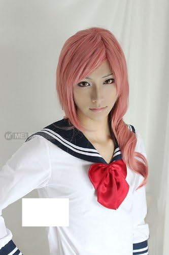 Final Fantasy Xiii Ff13 Lightning Serah Costume Long Pink Cosplay Wig