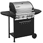 Redfyre 12 GAS BARBECUE - 4 Main Burners + 1 Side Burner Outdoor Cooker.  304 Stainless Steel double layer hood