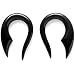 Pair of Black Water Buffalo Horn Hooks - BY15: 10g