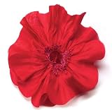 KARIN'S GARDEN Riviera Silk Poppy Pin-Clip Duo, Red