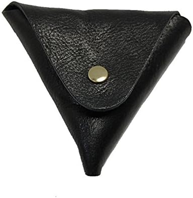 Nep Men's Made in Japan Tochigi Leather Change Coin Purse 20222 Black