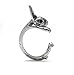 Rabbit Ring in Silver Tone Alloy by Silver Phantom Jewelry