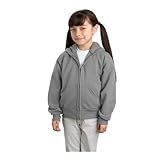 Port & Company - Youth Full-Zip Hooded Sweatshirt.