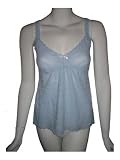 EBERJEY V-Neck Lace Cami in Blue