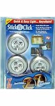 Stick And Click Led Push Lights (3 per pack)